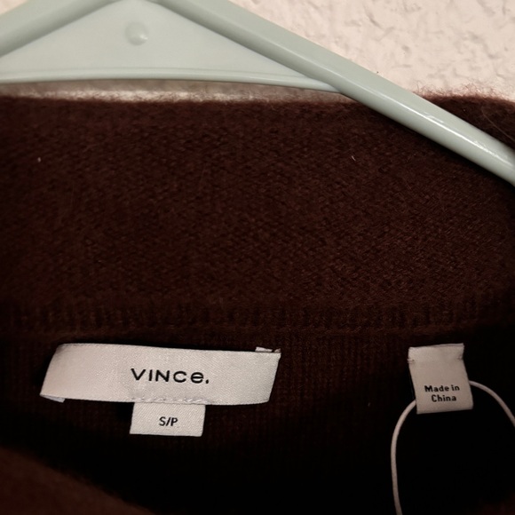 Vince Boiled Cashmere Funnel Neck Pullover Sweater - Picture 4 of 5
